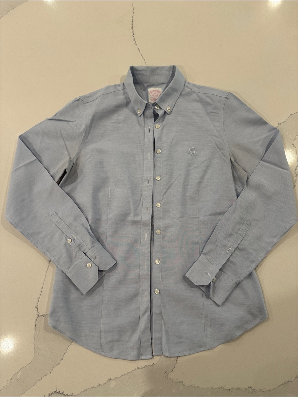 Brooks Brothers Light Blue Button-Down Women Shirt - Classic Oxford Style